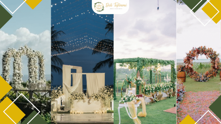 Meja Pengantin & Pergola Premium
